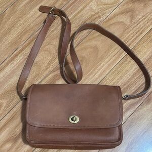Coach Brown Leather Crossbody City Bag